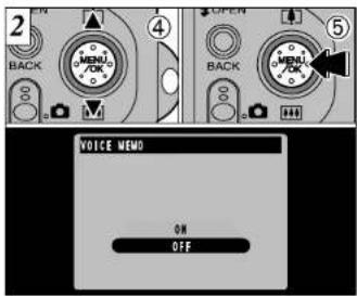 2 BACK MENU /OK 4 OPEN BACK MENU /OK 5 VOICE MENU ON OFF