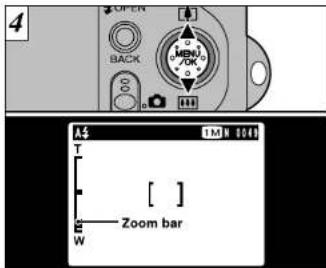 4 OPEN BACK MENU/OK A 3 M N [0,1] T [ ] Zoom bar W