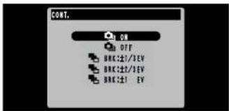 CONT. ON OFF BRC±1/1/EV BRC±1/1/EV BRC±1/EV