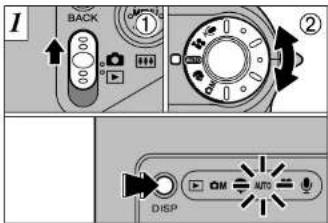 I BACK ① ② DISP OM AUTO