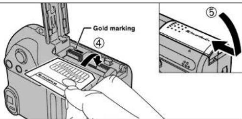 Gold marking ④ ⑤