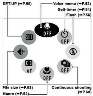 FUJIFILM FinePix F601 Zoom - PHOTOGRAPHY MENU OPTIONS - 1