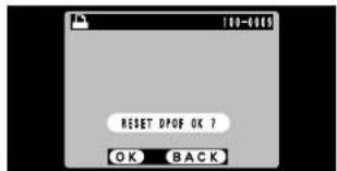 100-6963 RESET DPOF OK ? OK BACK