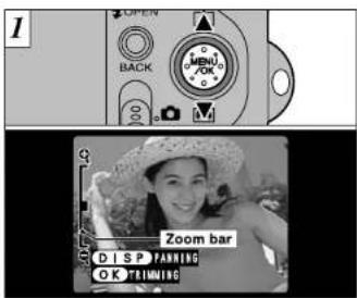 I OPEN BACK M Zoom bar DISP PANNING OK TRIMNING