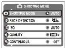 FUJIFILM FinePix A100 - Using the Shooting Menu - 2