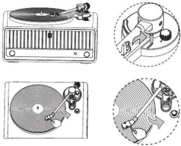 PHILIPS TAV9000D - Zaustavite reprodukciju vinilnih ploča - 1