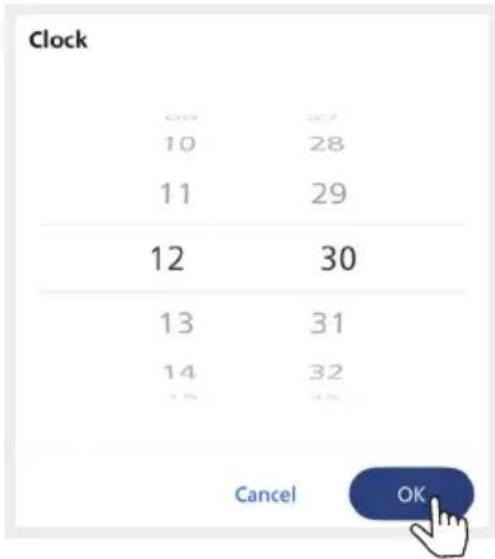 Clock 0:00 27 10 28 11 29 12 30 13 31 14 32 Cancel OK