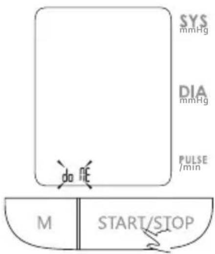 SYS mmHg DIA mmHg PULSE /min do RE M START/STOP