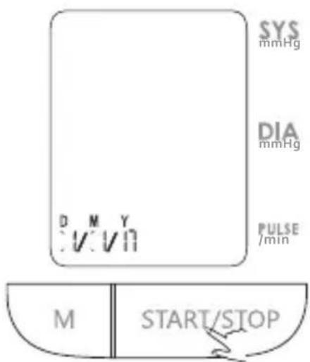 SYS mmHg DIA mmHg PULSE /min M START/STOP