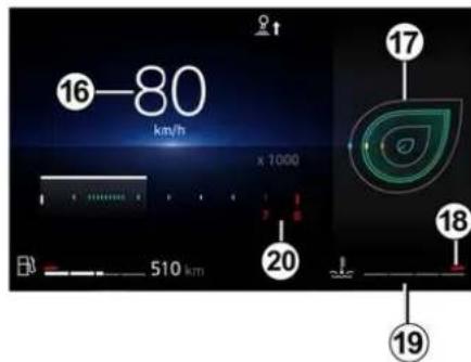 16-80 km/h x 1000 510 km 20 17 18 19