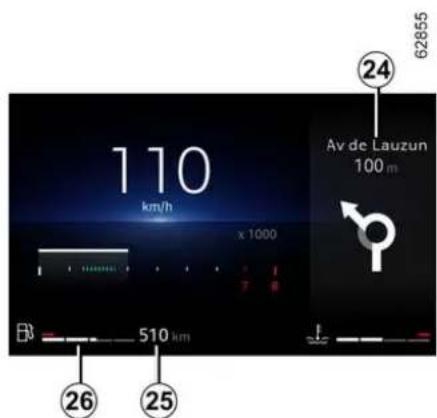110 km/h x 1000 62855 Av de Lauzun 100 m 24 26 25 B 510 km