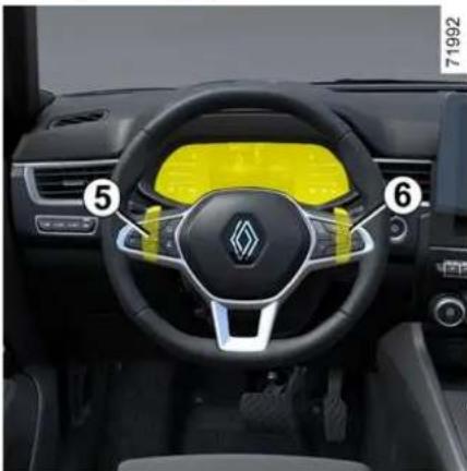 RENAULT Arkana (2025) - Páčky zmeny rýchlosti 5 a 6 - 1