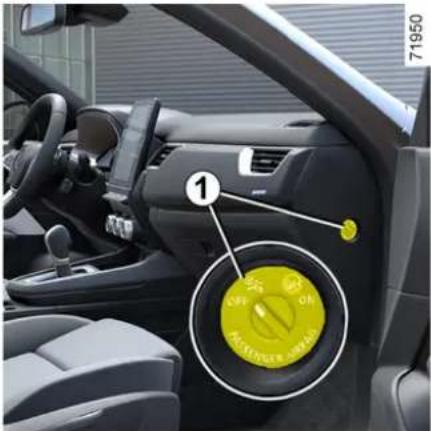 RENAULT Arkana (2025) - Vypnutie airbagu pre spolujazdca vpredu - 1