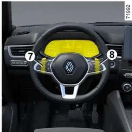 RENAULT Arkana (2025) - Páčky radenia prevodových stupňov 7 a 8 - 1