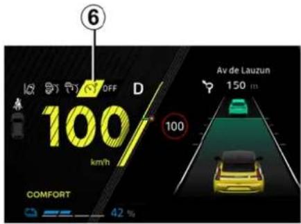 6 OFF D 100/ km/h 100 Av de Lauzun 150 m COMFORT 42 %