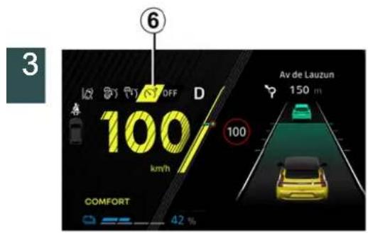 6 3 100/ km/h 100 Av de Lauzun 150 m COMFORT 42 %