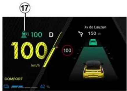 17 100 D 100 km/h 100 Av de Lauzun 150 m COMFORT 42 %