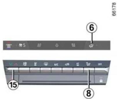 6 66178 ⑥ 5 ⑧ 15 A/C OFF