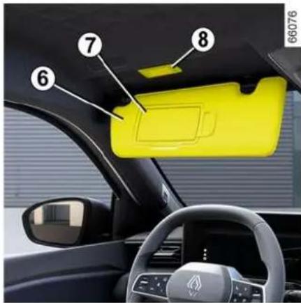 RENAULT 5 E-Tech electric (2025) - Slnečná clona, kozmetické zrkadielko - 1