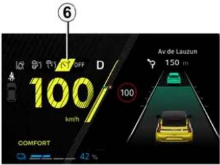 6 100/ km/h D 100 Av de Lauzun 150 m COMFORT 42 %