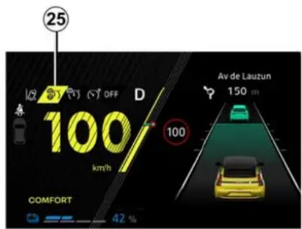 25 OFF 100/ km/h 100 Av de Lauzun 150 m COMFORT 42 %