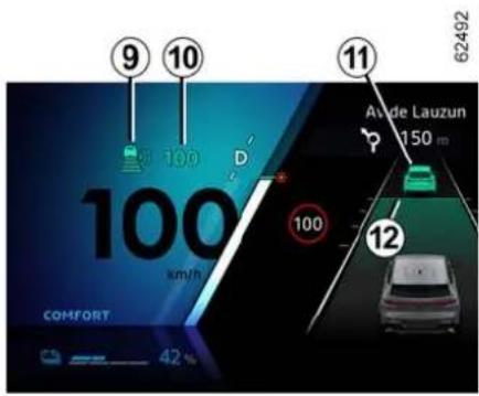 9 10 11 100 km/h 100 62492 Ade Lauzun 150 m 12 COMFORT 42 %