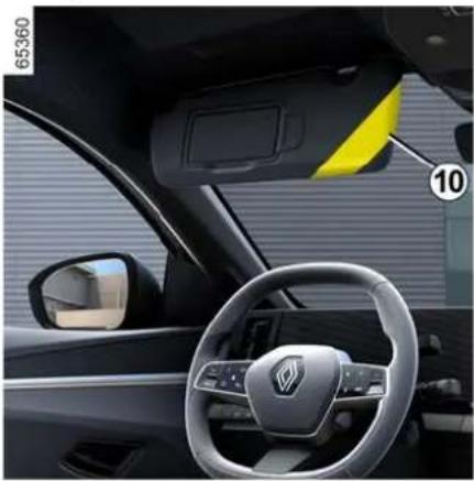 RENAULT Megane E-Tech electric (2025) - Odkladací priestor slnečnej clony 10 - 1