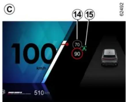 C 100 km/h 70 90 14 15 62492 510km