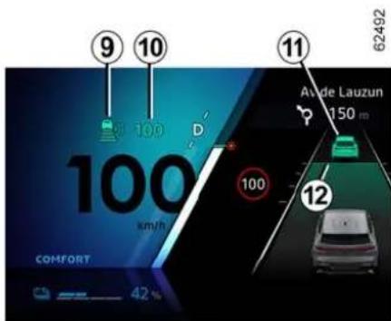 9 10 11 62492 100 km/h 100 AV de Lauzun 150 m 12 COMFORT 42 %
