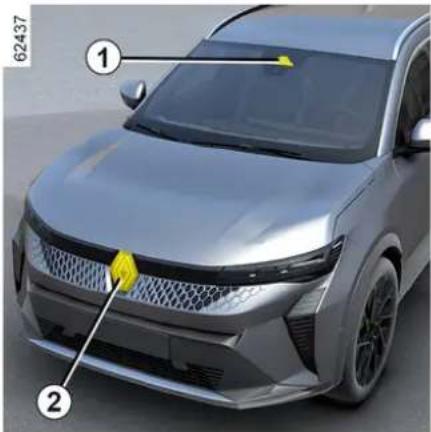 RENAULT Scenic E-Tech electric (2025) - Upozornenie na bezpečnost- nú vzdialenost - 1
