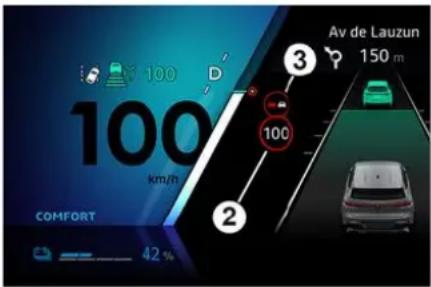 100 km/h AV de Lauzun 150 m COMFORT 42 % 3 100