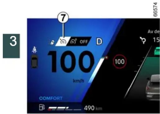 7 OFF D 100 km/h 100 AV de 15 COMFORT 490 km