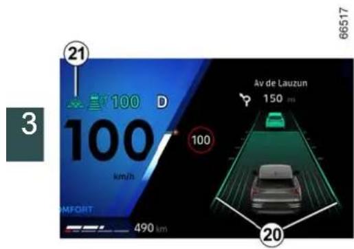 21 100 D 100 km/h 100 490 km 66517 Av de Lauzun 150 m 3 20