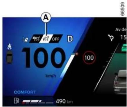 A OFF D 100 km/h 100 Av de 15 COMFORT 490 km