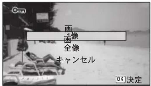 画 1像 画 全像 キャンセル OK 決定