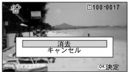 100-0017 消去 キャンセル OK決定