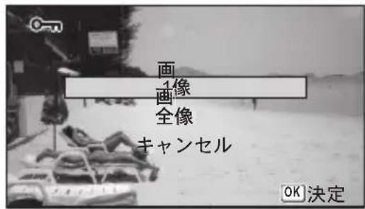 画 1像 画 全像 キャンセル OK 決定