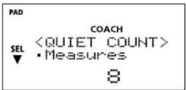 PAD COACH SEL • Measures 8