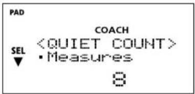 PAD COACH SEL • Measures 8