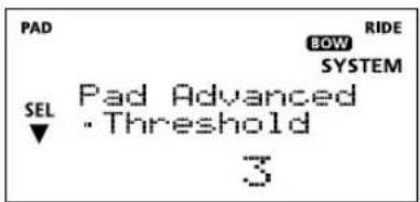 PAD ROW RIDE SYSTEM SEL Pad Advanced • Threshold 3