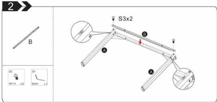 2 B S3x2 A B A M1'18 ×2 S1 6mm x1