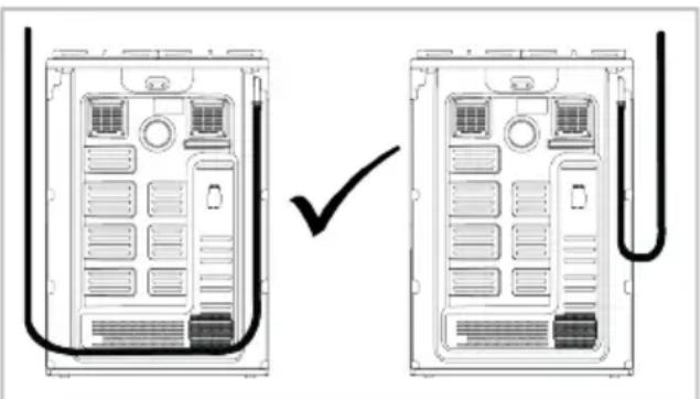 WHIRLPOOL W5G8LMX - Výber strany pripojenia plynu - 1