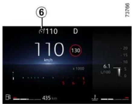 6 110 D 110 130 km/h x 1000 5 6 7 435 km 73766