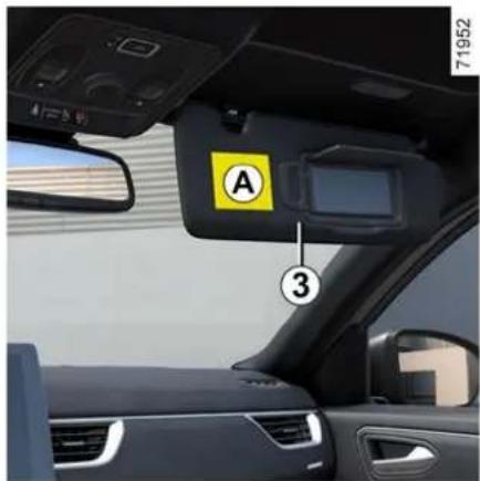 RENAULT Arkana(2025) - BEZBEDNOST DECE: DEAKTIVIRANJE, AKTIVIRANJE VAZDUŠNOG JASTUKA ZA SUVOZAČA - 1
