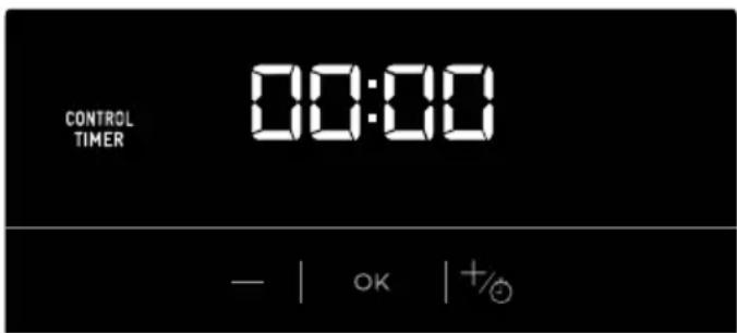 CONTROL TIMER 00:00 - | OK | +/⊙