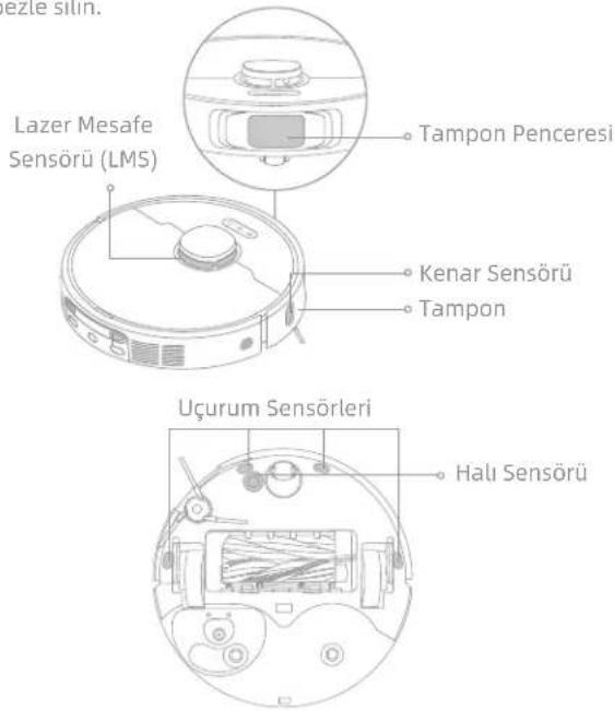 Lazer Mesafe Sensörü (LMS) Tampon Penceresi Kenar Sensörü Tampon Uçurum Sensörleri Hali Sensörü