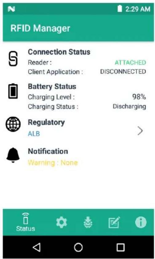 ZEBRA RFD2000 - Status klijentske aplikacije - 1
