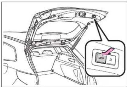TOYOTA Corolla Hybrid (2019) - Nastavenie polohy otvorenia zadných dverí (vozidlá s elektricky ovládanými zadnými dverami) - 1