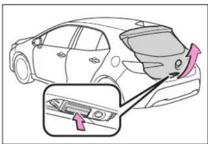 TOYOTA Corolla Hybrid (2019) - Odomknutie a zamknutie zadných dverí zvonka - 3