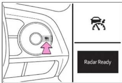 TOYOTA Corolla Hybrid (2019) - Nastavenie rýchlosti vozidla (režim vzdialenosti medzi vozidlami) - 1